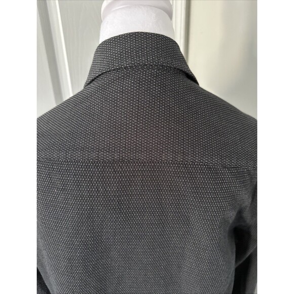 Marc Anthony Luxury Slim Fit Geometric Black White Extra Large Button Up - Picture 4 of 14